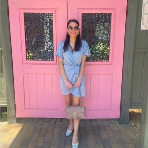 Red Dress Boutique blue wrap dress